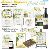 Set für den Sommer | Fun Lemon Squeeze Brautparty Einladung