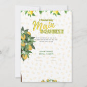 Set für den Sommer | Fun Lemon Squeeze Brautparty Einladung (Rückseite)