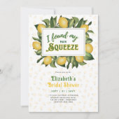 Set für den Sommer | Fun Lemon Squeeze Brautparty Einladung (Vorderseite)