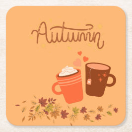 Set für den Untersetzer Herbst