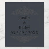 Set für die Bezeichnung von Weinen Weinetikett (Einzelnes Label)