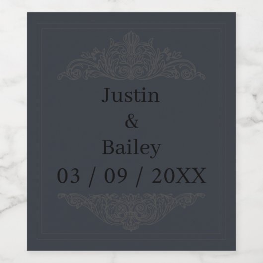 Set für die Bezeichnung von Weinen Weinetikett (Einzelnes Label)