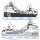 Set für die Geschichte von Boland und Saginaw Aufkleber (Vorderseite)