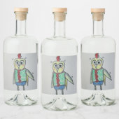 Set für die Kennzeichnung von Hühnernahrung und -g Alkoholflaschenetikett (Flaschen)