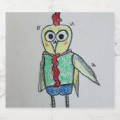 Set für die Kennzeichnung von Hühnernahrung und -g Alkoholflaschenetikett (Einzelnes Label)