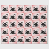 Set für die Trommel für Monogramm Geschenkpapier (Flach)
