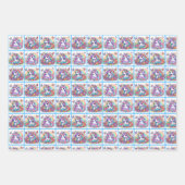 Set für Einhornwaschpapier Geschenkpapier Set (Vorderseite 2)