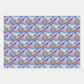 Set für Einhornwaschpapier Geschenkpapier Set (Vorderseite)