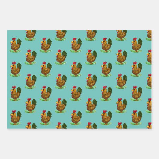 Set für Einwickelpapier, 3 Stile, Geschenkpapier Set (Vorderseite 3)