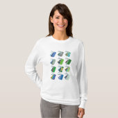 Set für farbenfrohe Muster T-Shirt (Vorne ganz)