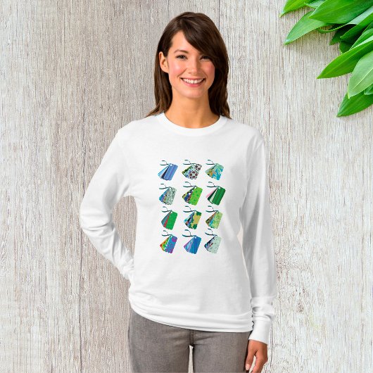 Set für farbenfrohe Muster T-Shirt