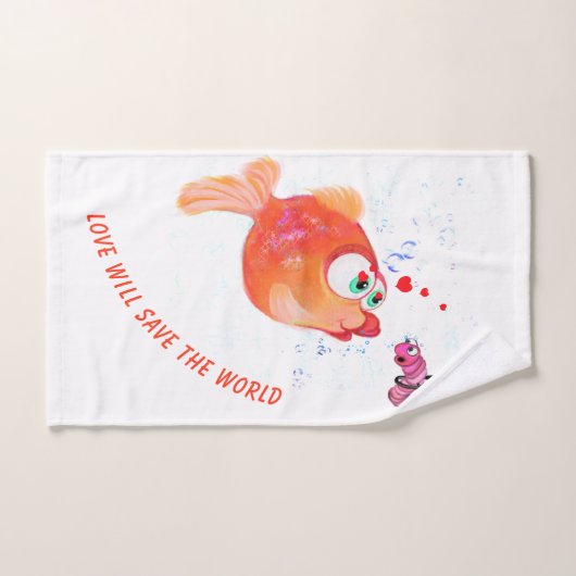 Set für Fische und Wurmbäder (Handtuch)