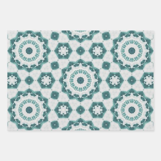 Set für Flachfolien von Ocean Themed Wrapping Pape Geschenkpapier Set (Vorderseite 3)