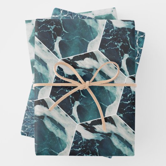 Set für Flachfolien von Ocean Themed Wrapping Pape Geschenkpapier Set (Beispiel)