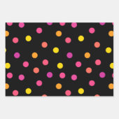 Set für Flachfolienpapiere mit 3 Punkten Geschenkpapier Set (Vorderseite 2)