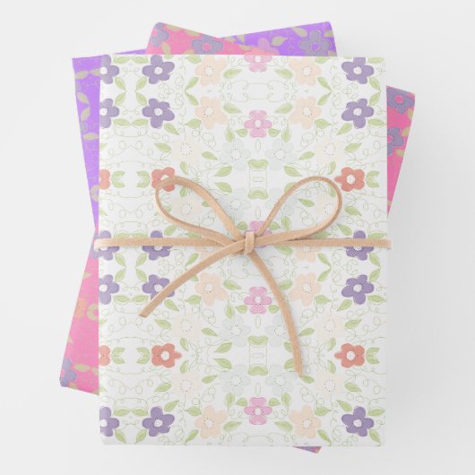 Set für Flower Gift Wrap oder Drawer Liner Geschenkpapier Set (Beispiel)