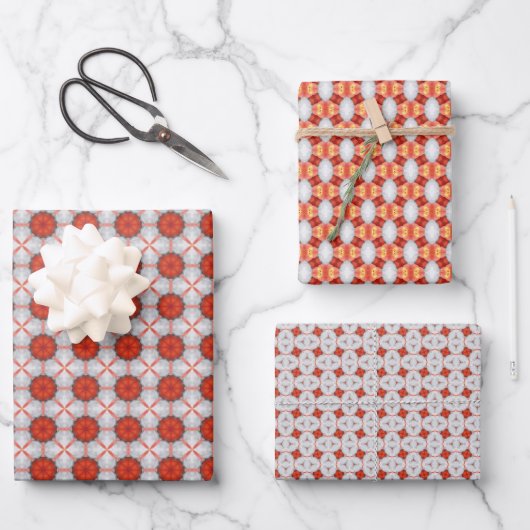 Set für Fuzz Geometrisches Muster 7 Geschenkpapier Set (Vorderseite)