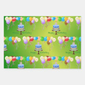 Set für Geburtstagsverpackungen Geschenkpapier Set (Vorderseite 3)