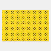 Set für gelbe/schwarze Muster Geschenkpapier Set (Vorderseite 2)