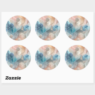 Set für geometrische Sticker - Abstraktes Design