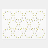 Set für Geschenke - Dickdarmblüten X 3 Geschenkpapier Set (Vorderseite 3)