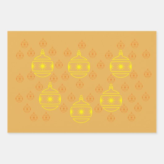 Set für Geschenke - Rundbaumschmuck Geschenkpapier Set (Vorderseite 3)