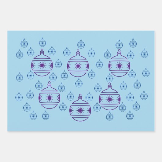 Set für Geschenke - Rundbaumschmuck Geschenkpapier Set (Vorderseite 2)