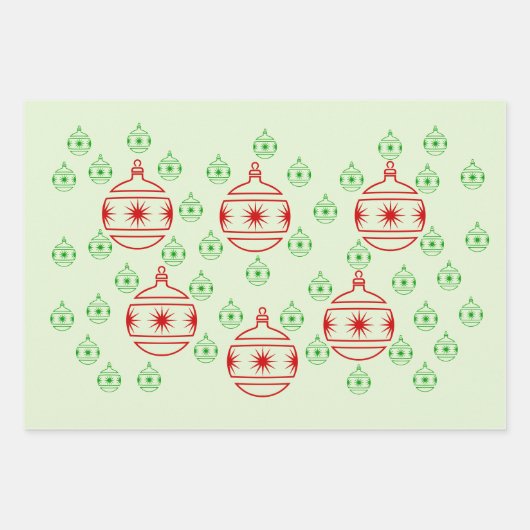 Set für Geschenke - Rundbaumschmuck Geschenkpapier Set (Vorderseite)