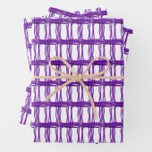 Set für Geschenkgutscheine - Wölfe in Lila Form Geschenkpapier Set (Beispiel)