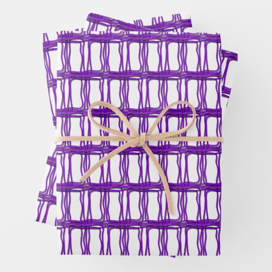 Set für Geschenkgutscheine - Wölfe in Lila Form Geschenkpapier Set (Beispiel)