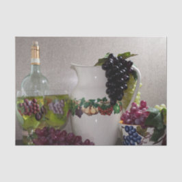 Set für Gewebepapier (2) Vintage Keramik Fruchtdek Seidenpapier