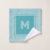 Set für Handtuch in Monogramm (Waschlappen)