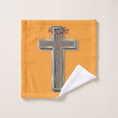 Set für Handtuch Orange Hintergrund (Waschlappen)