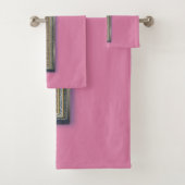 Set für Handtuch über dem Bett Rosa Hintergrund (Insitu)