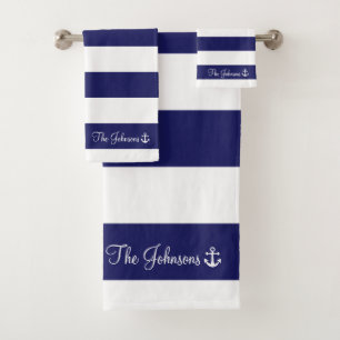 Set für Handtuchhandtücher der Marine und des We