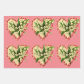 Set für Hearts Wrapping Paper Flat Sheet (Flachbla Geschenkpapier Set (Vorderseite)