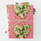 Set für Hearts Wrapping Paper Flat Sheet (Flachbla Geschenkpapier Set (Beispiel)