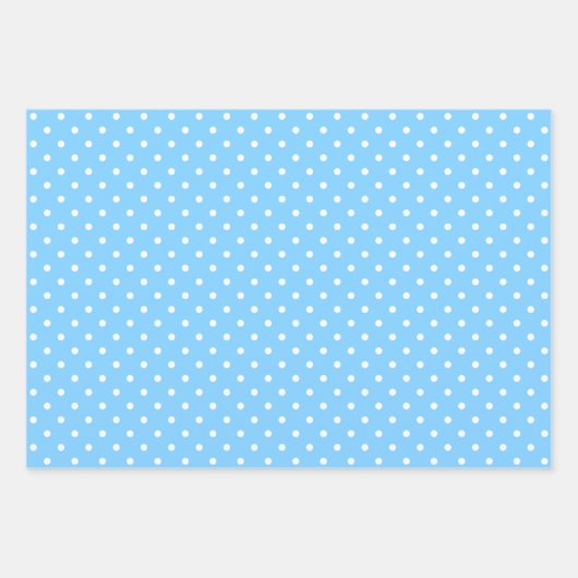 Set für hellblaue Muster Geschenkpapier Set (Vorderseite 2)