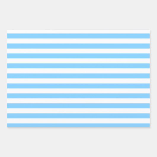 Set für hellblaue Muster Geschenkpapier Set (Vorderseite)