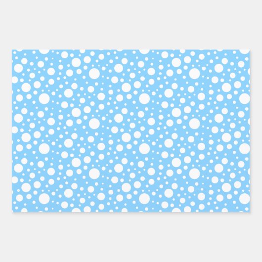 Set für hellblaue Muster Geschenkpapier Set (Vorderseite 3)