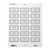 Set für Herzklopfen (schwarz und weiß) Adressaufkleber (Vorne)