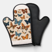 Set für hitzebeständige Ofen-Mitte und Potthalter Ofenhandschuh (Vorderseite/Rückseite)