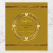 Set für Hochzeitsfeiern für Getränke Liquor Weinetikett (Einzelnes Label)