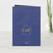 Set für Hochzeitsfeiern Karte (Rückseite)