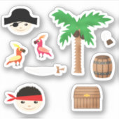 Set für Kinder Aufkleber (Vorderseite)