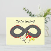 Set für Kleinwagen Einladung (Stehend Vorderseite)