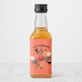 Set für Lebensmittel und Getränke Alkoholflaschenetikett