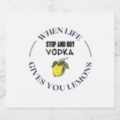 Set für Lebensmittel und Getränke Alkoholflaschenetikett (Einzelnes Label)