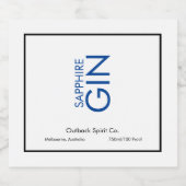 Set für Lebensmittel und Getränke Alkoholflaschenetikett (Einzelnes Label)