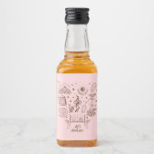 Set für Lebensmittel und Getränke Alkoholflaschenetikett (Vorderseite)